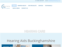 Tablet Screenshot of helpinhearing.co.uk